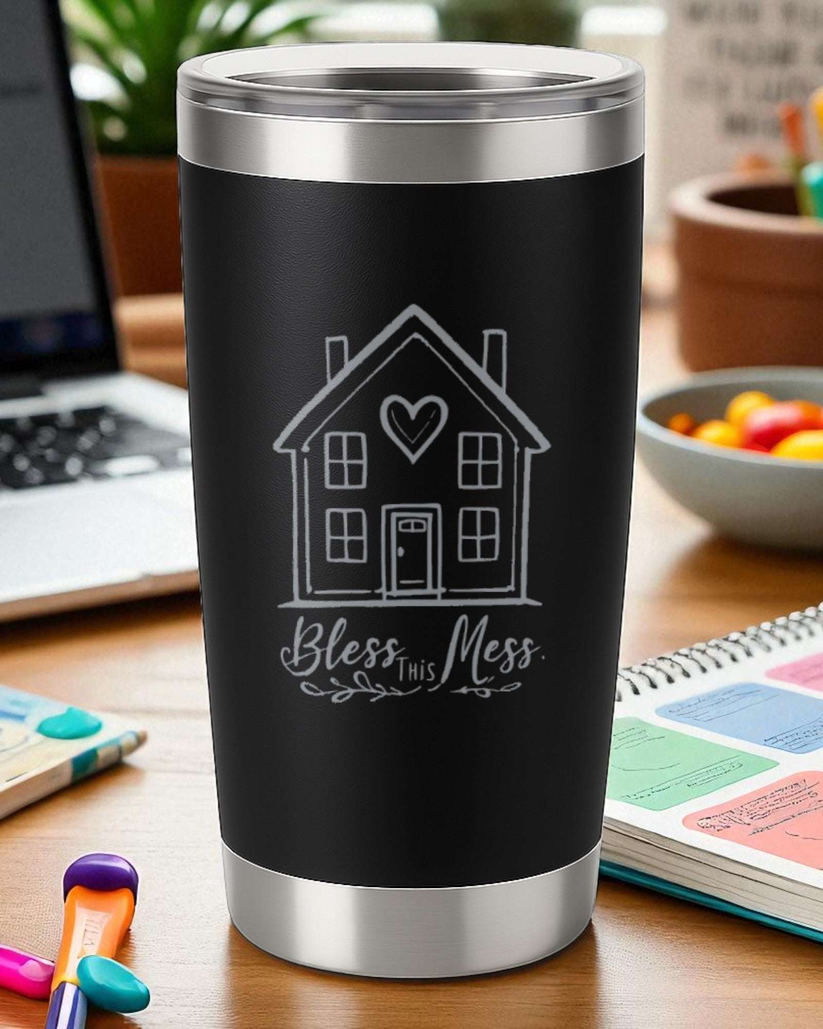 Bless This Mess – Home & Family Tumbler Ctrl-Alt-Engrave