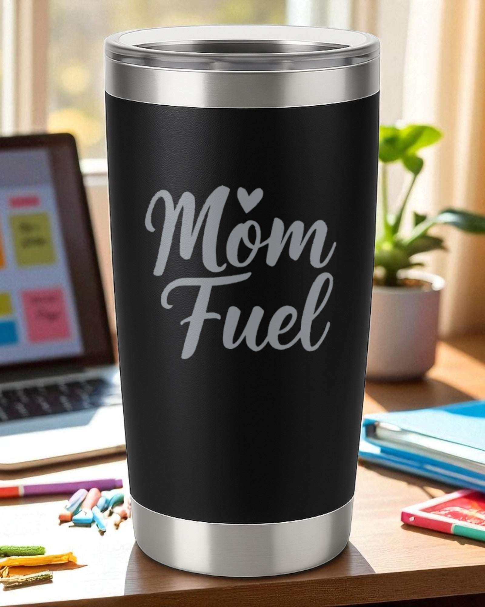 Mom Fuel – Coffee Tumbler for Moms Ctrl-Alt-Engrave