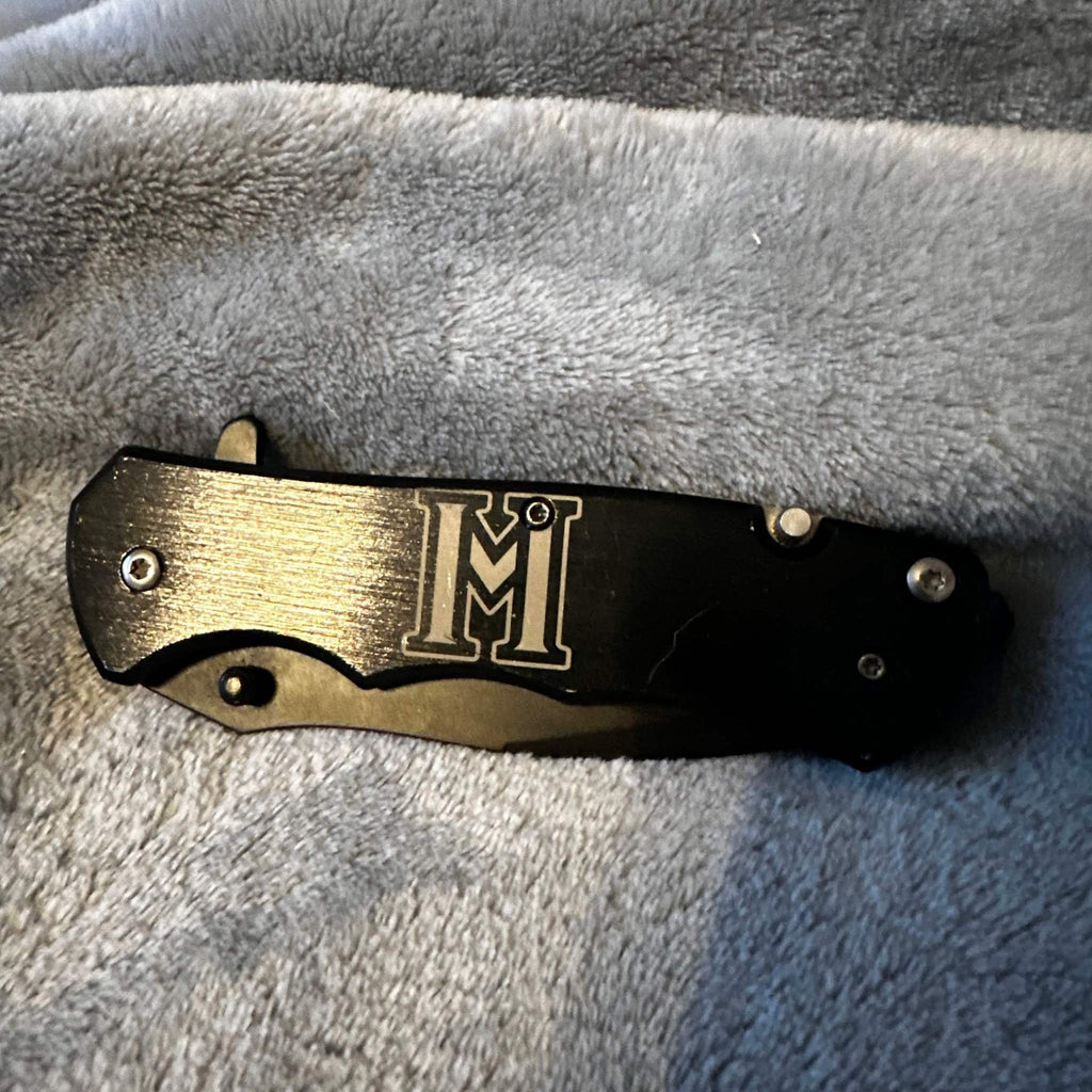 Custom Engraved Spring Assist Knife – Personalized EDC Pocket Knife | Ctrl‑Alt‑Engrave Ctrl-Alt-Engrave