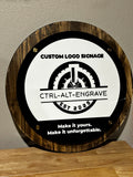 24" Custom Business Sign - Pine & Layered Acrylic Ctrl-Alt-Engrave