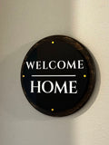18" Welcome Home Decor Sign - Pine & Layered Acrylic Ctrl-Alt-Engrave