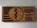 Oath to Heal Prayer Sign - 11"x24" Handcrafted Wood Sign Ctrl-Alt-Engrave