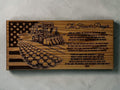 Farmer Prayer Sign - 11"x24" Handcrafted Wood Sign Ctrl-Alt-Engrave