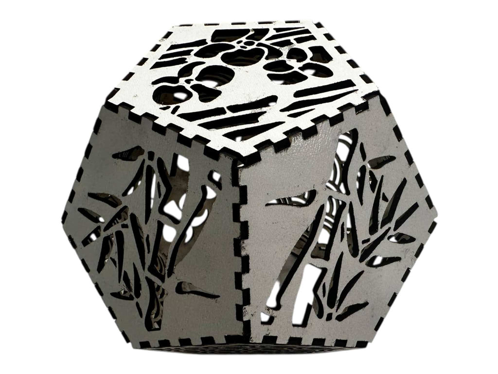 Dodecahedron Tealight Lantern – DIY or Pre-Assembled | Laser-Cut Wooden Shadow Lamp Ctrl-Alt-Engrave