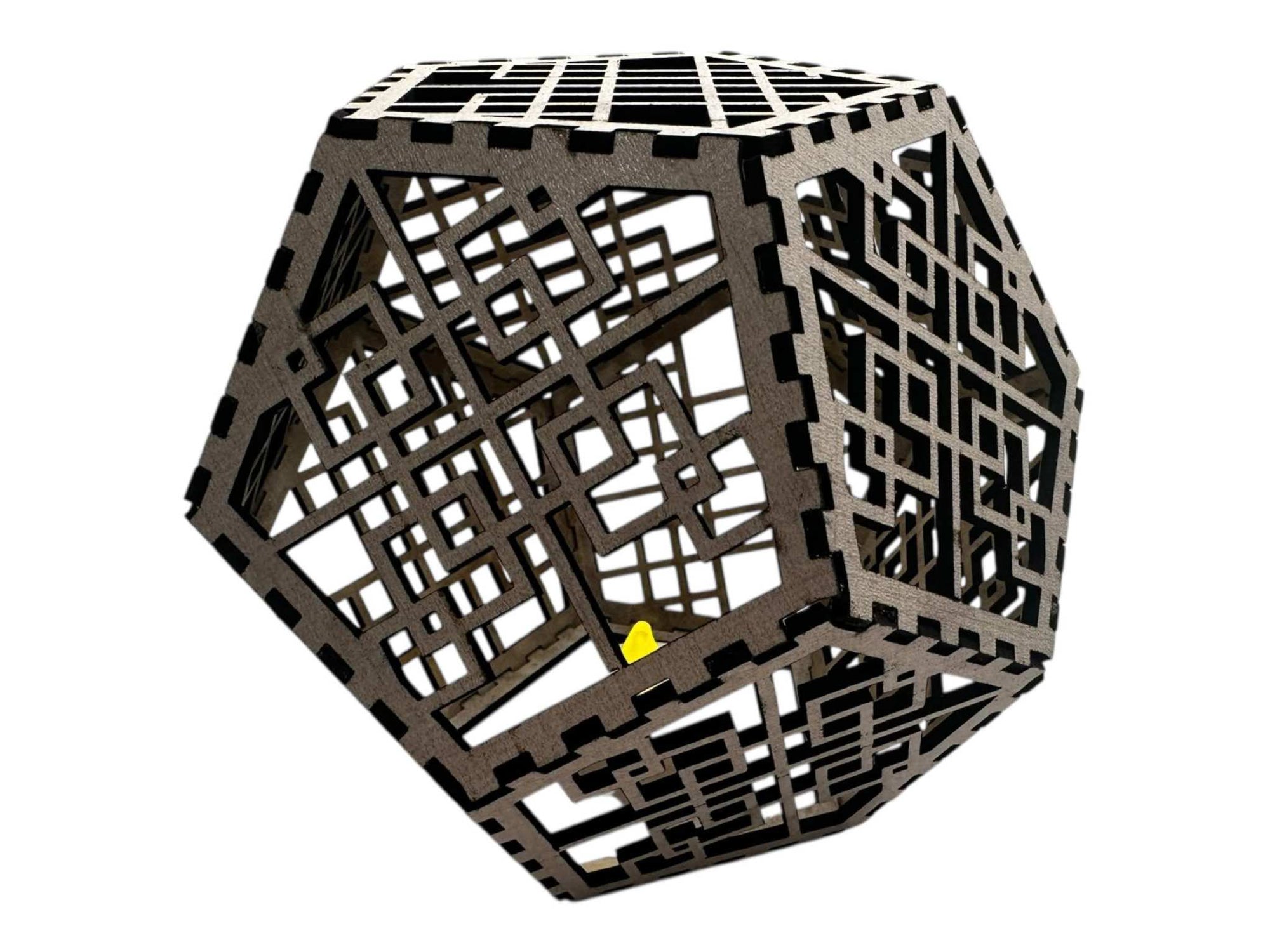 Dodecahedron Tealight Lantern – DIY or Pre-Assembled | Laser-Cut Wooden Shadow Lamp Ctrl-Alt-Engrave