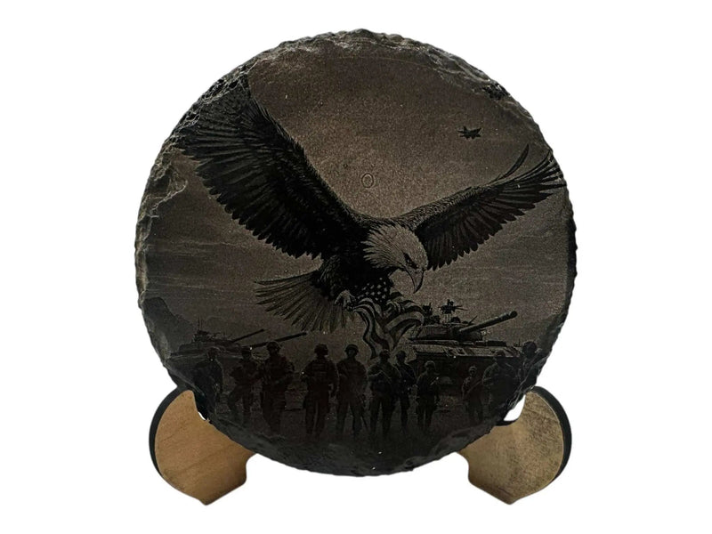 Hand-Painted Slate Coasters – Black & White Greyscale Art | Square & Round 100mm | 18 Unique Designs – 2x2 Magnetic Canvas Art | Ctrl‑Alt‑Engrave