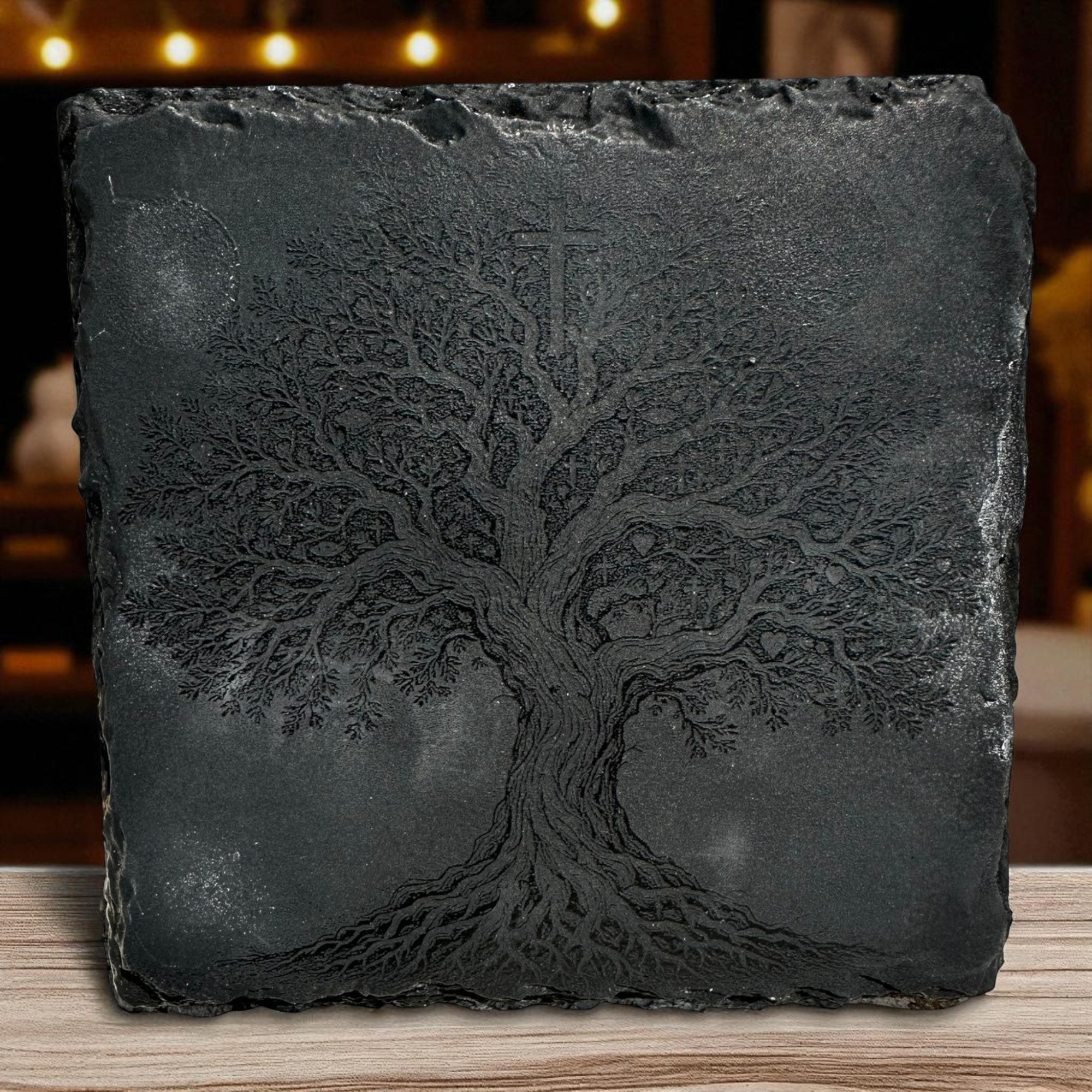 Slate Coaster — Religious #1 Ctrl‑Alt‑Engrave
