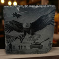Slate Coaster — Patriotic #1 Ctrl‑Alt‑Engrave