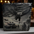 Slate Coaster — Patriotic #10 Ctrl‑Alt‑Engrave