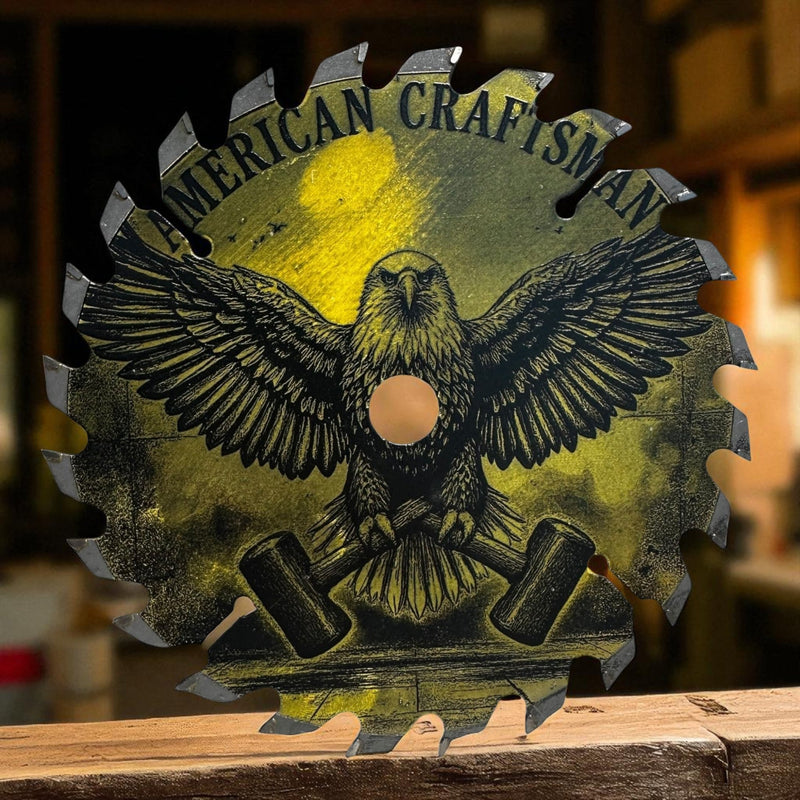 Saw Blade Art - American craftsman (6.5")