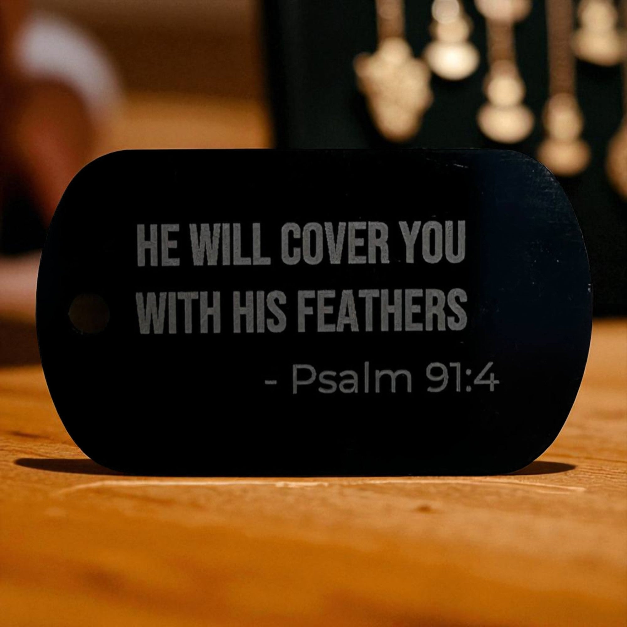 Dog Tag — He will cover you with his feathers Ctrl‑Alt‑Engrave