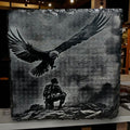 Slate Coaster — Patriotic #9 Ctrl‑Alt‑Engrave