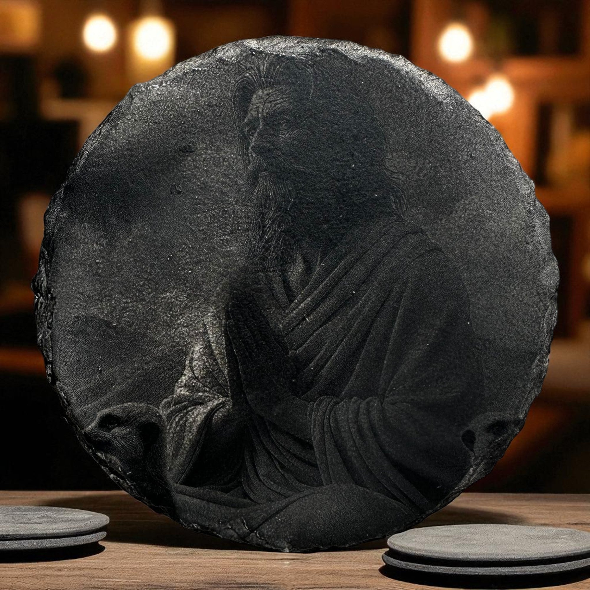 Slate Coaster — Religious #2 Ctrl‑Alt‑Engrave