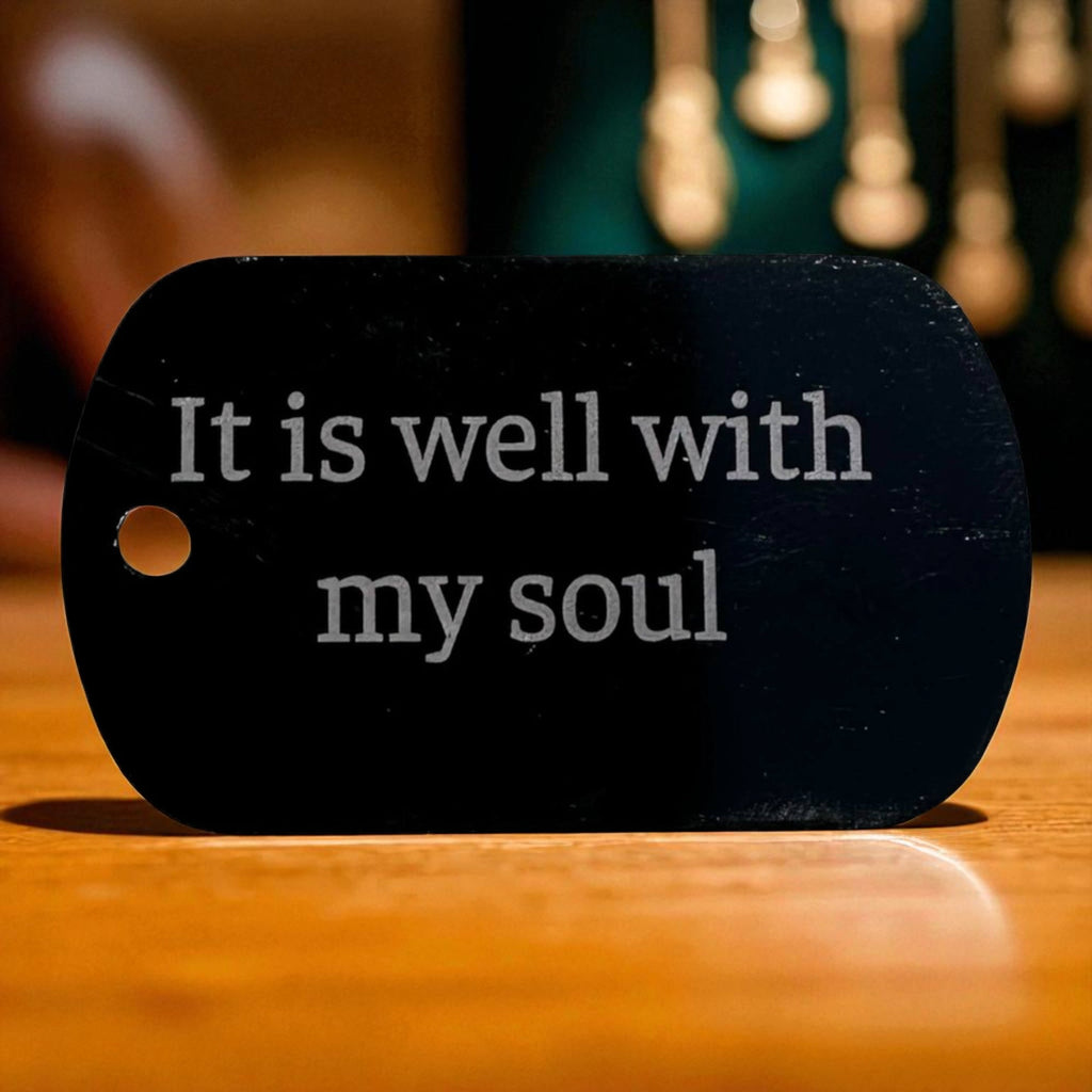 Dog Tag — It is well with my soul Ctrl‑Alt‑Engrave