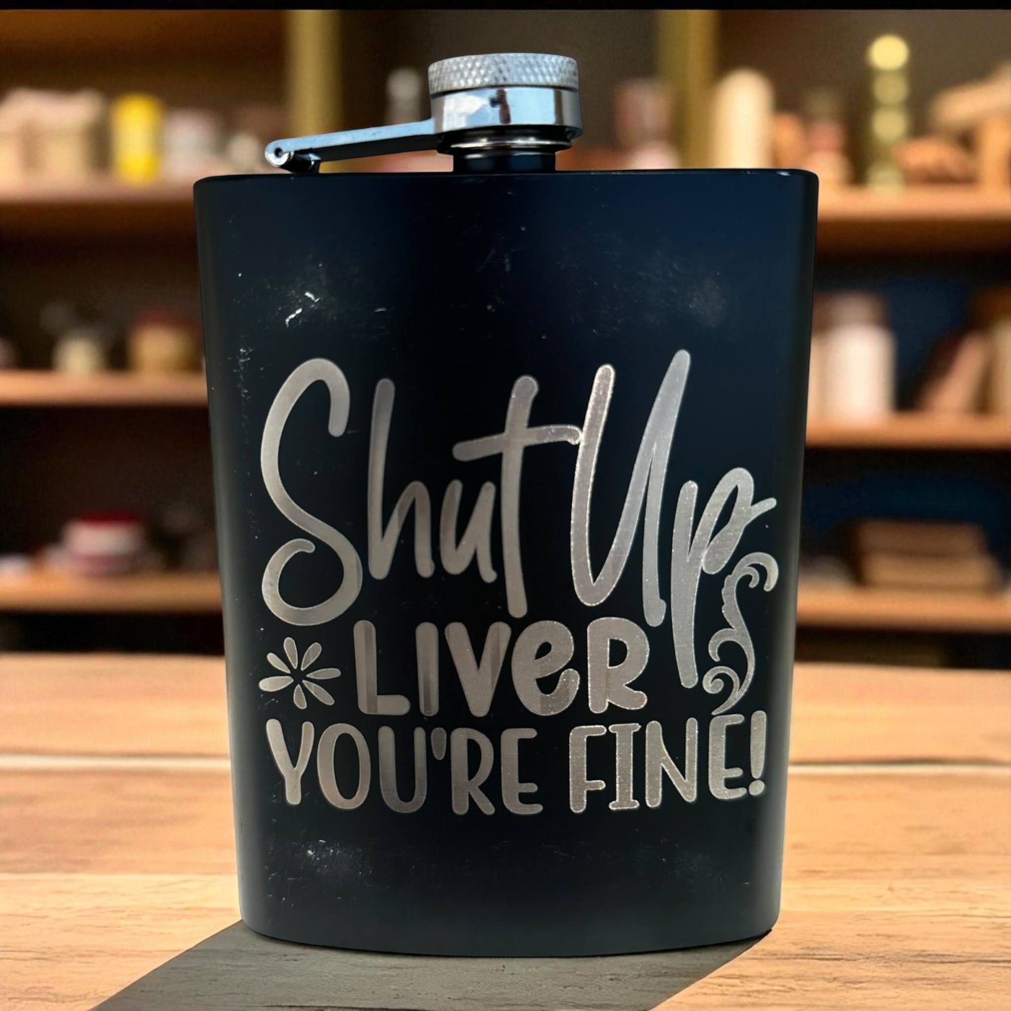Flask — Shut up liver you're fine! Ctrl‑Alt‑Engrave