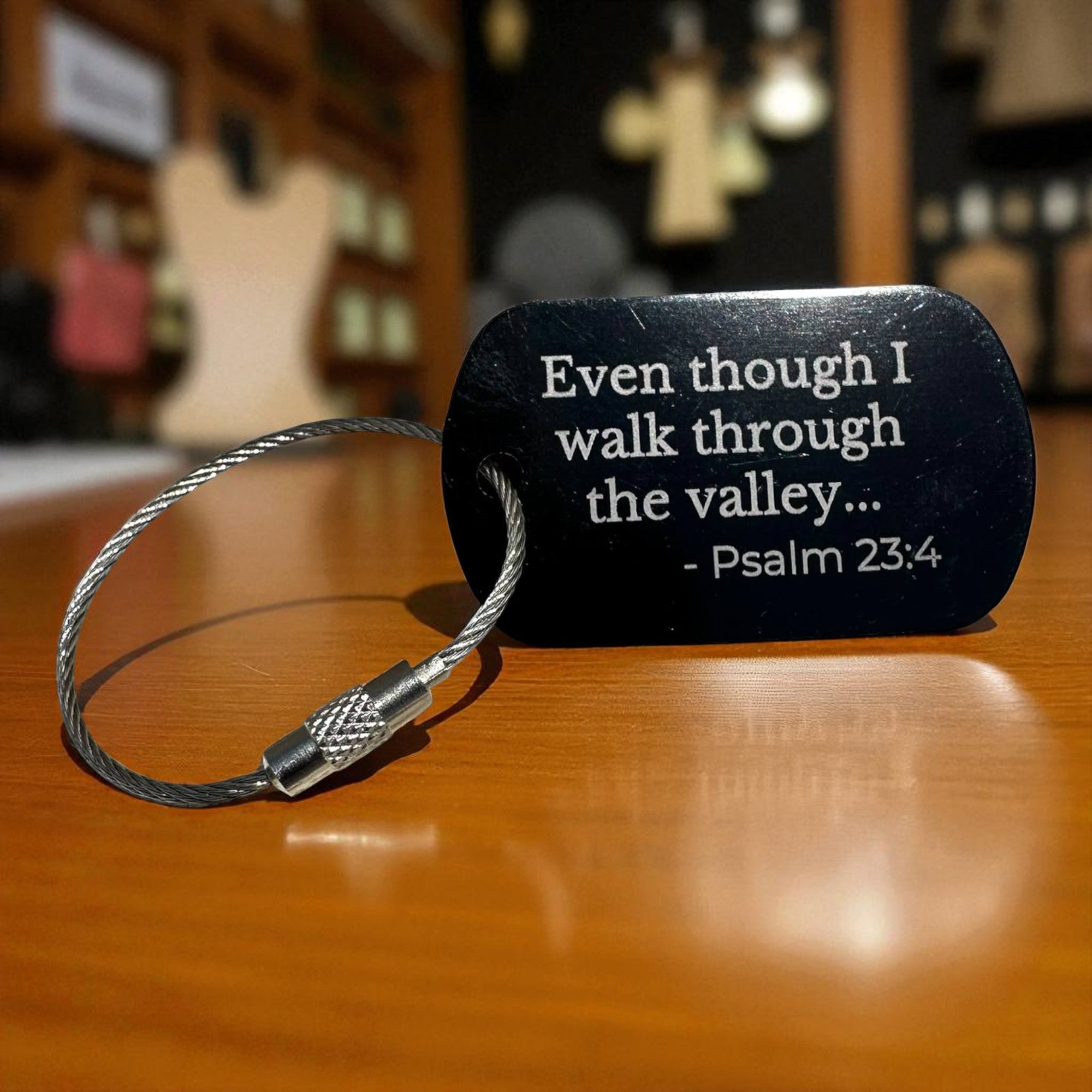 Dog Tag — Even though I walk through the valley Ctrl‑Alt‑Engrave
