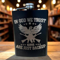 Flask — In God we trust, guns are just backup Ctrl‑Alt‑Engrave