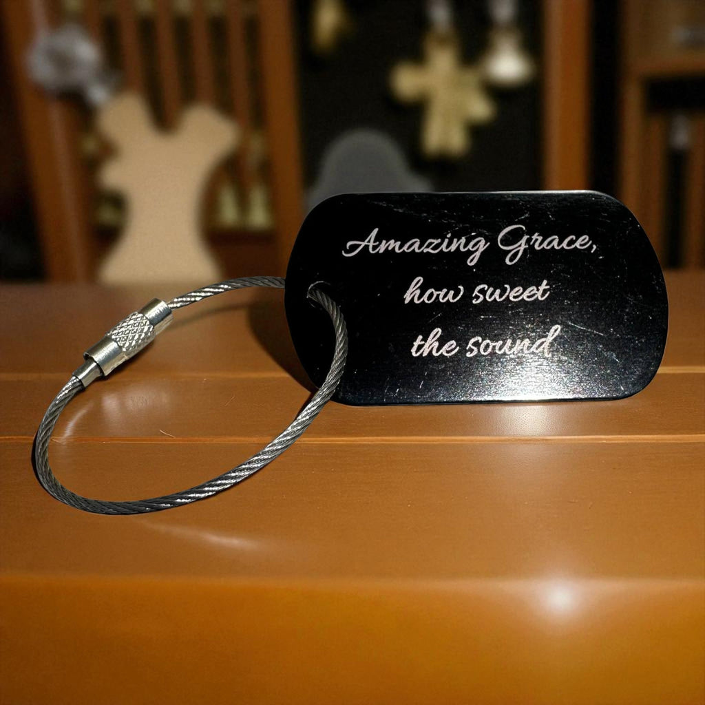 Dog Tag — Amazing Grace, how sweet the sound Ctrl‑Alt‑Engrave