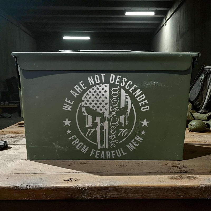 .50 Caliber Ammo Crate - Dual-Sided Engrave
