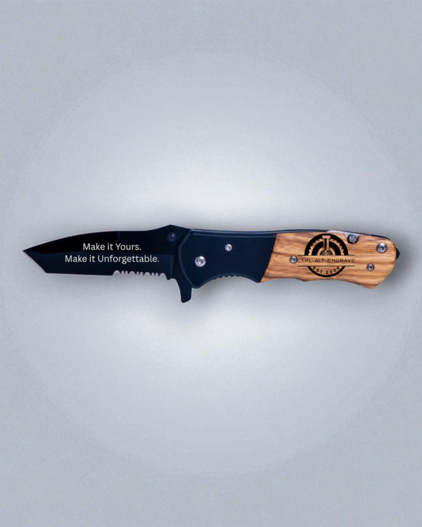 Laser-Marked Pocket Knife