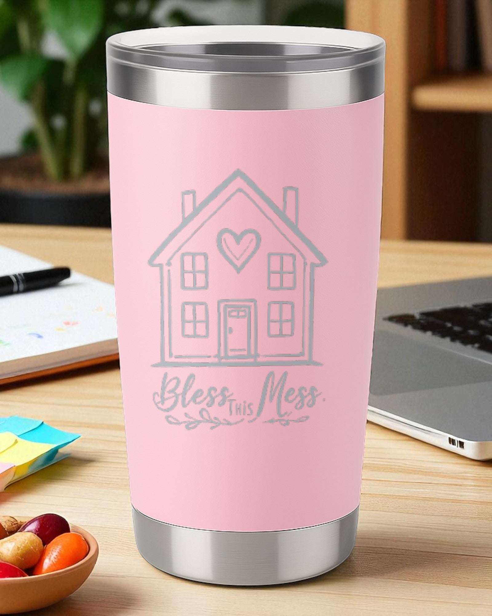 Bless This Mess – Home & Family Tumbler Ctrl-Alt-Engrave