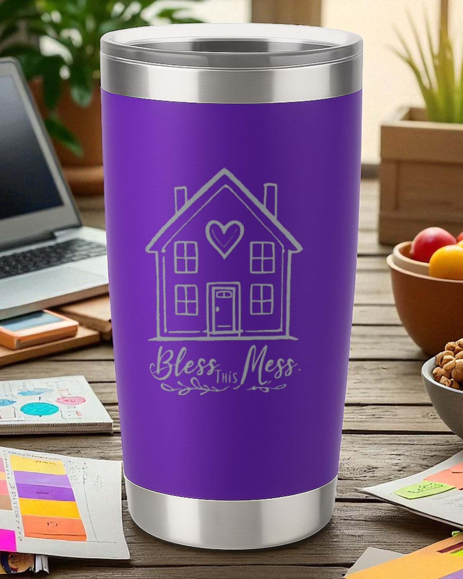 Bless This Mess – Home & Family Tumbler Ctrl-Alt-Engrave