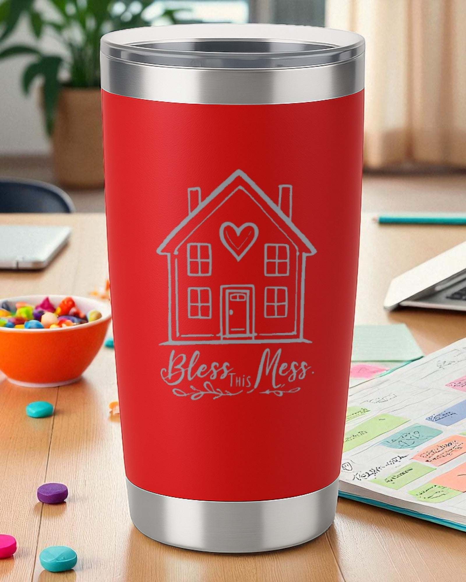 Bless This Mess – Home & Family Tumbler Ctrl-Alt-Engrave