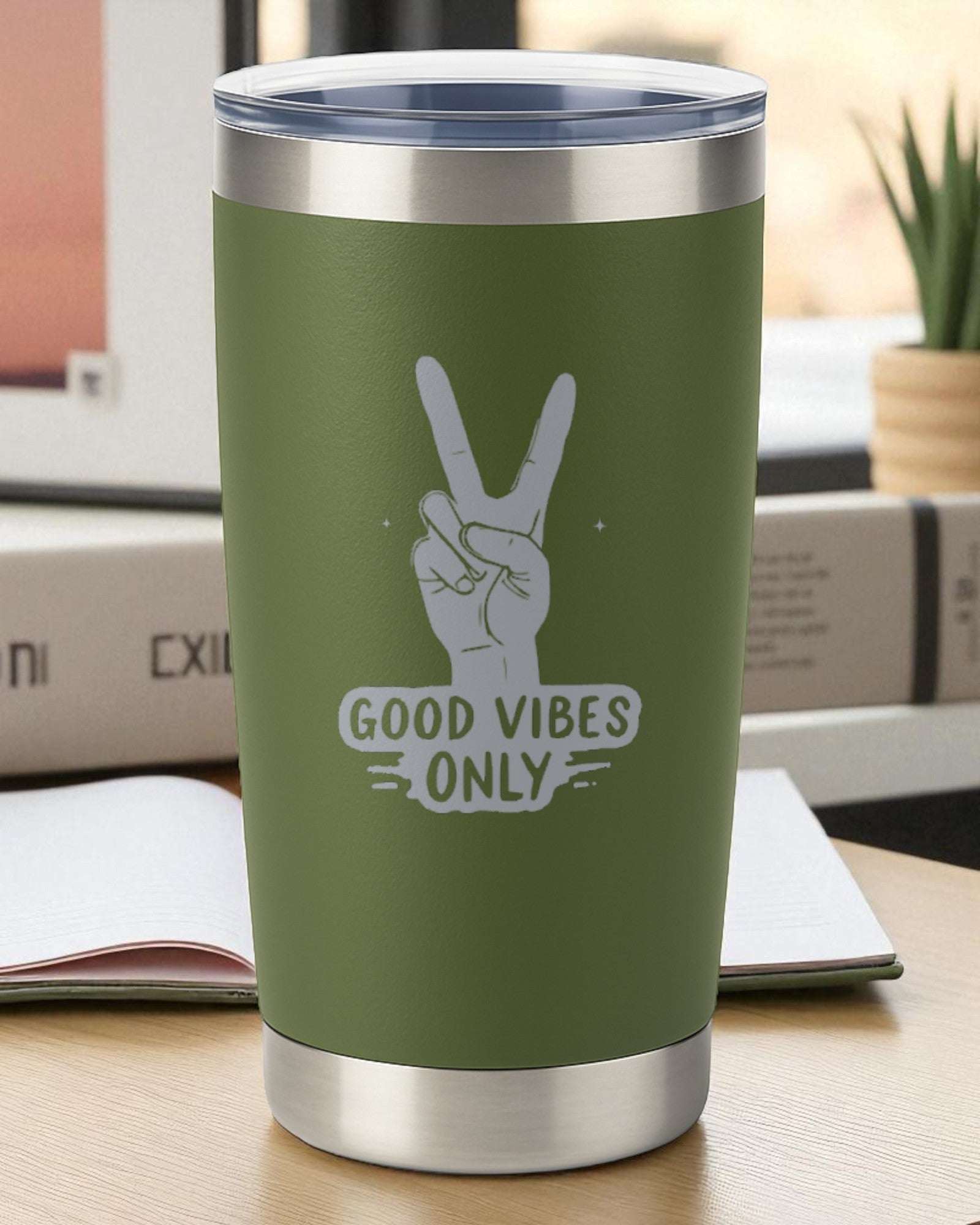 Good Vibes Only – Positive Vibe Tumbler Ctrl-Alt-Engrave