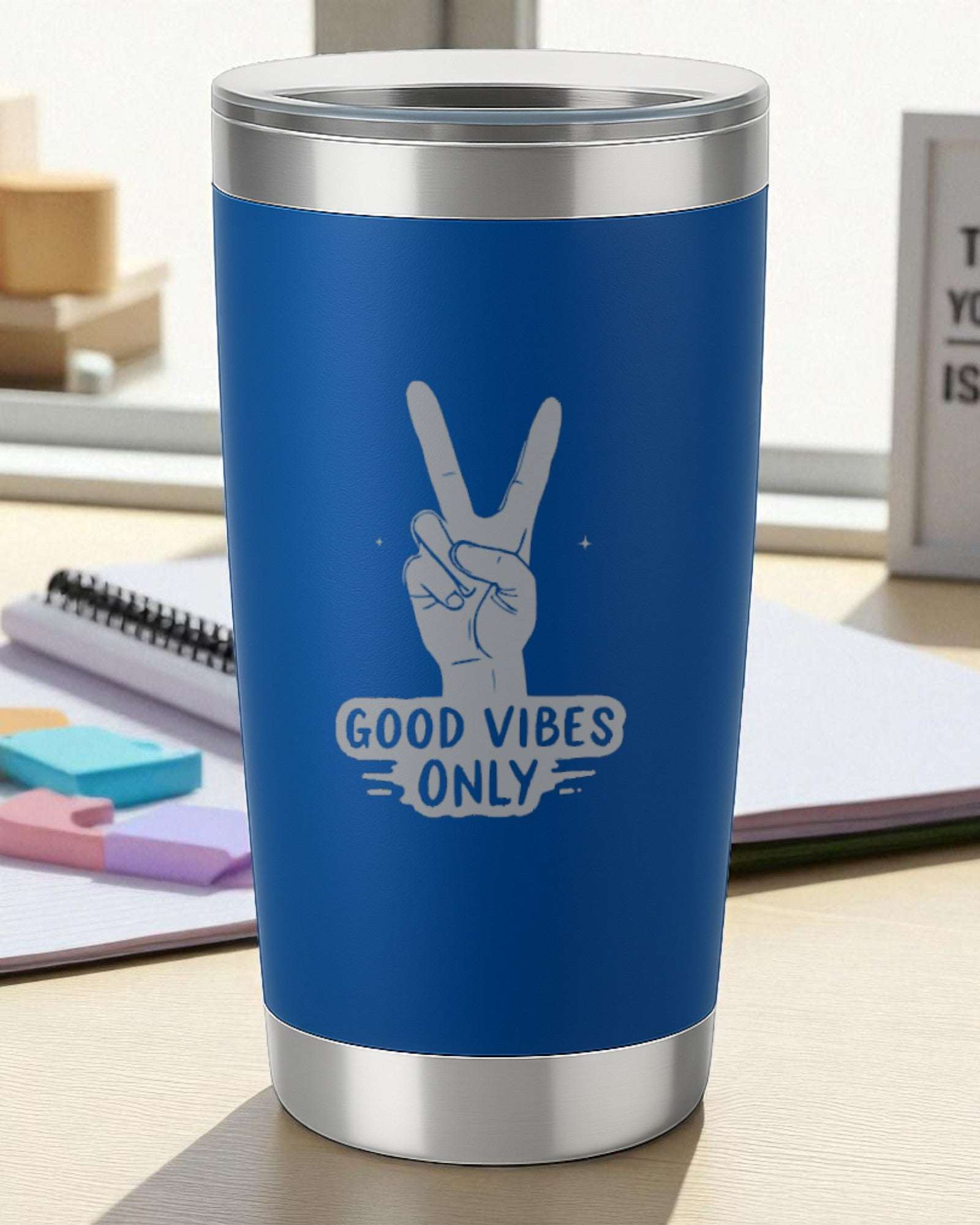 Good Vibes Only – Positive Vibe Tumbler Ctrl-Alt-Engrave