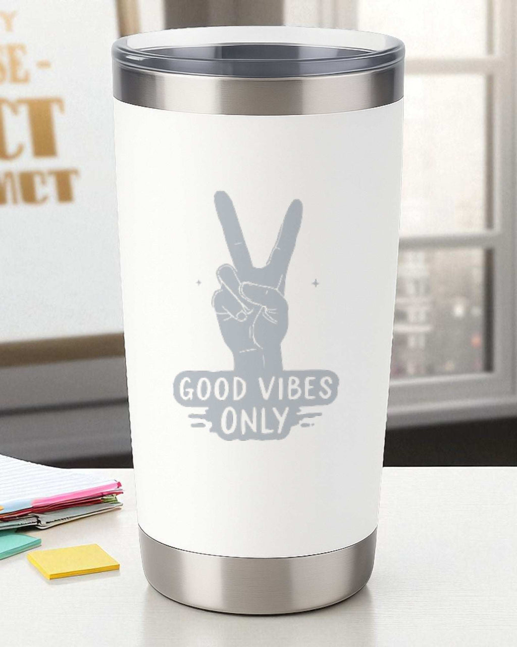 Good Vibes Only – Positive Vibe Tumbler Ctrl-Alt-Engrave