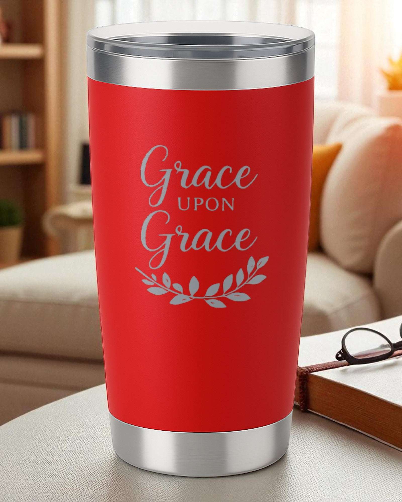 “Grace Upon Grace” – Minimalist Faith Tumbler Ctrl-Alt-Engrave