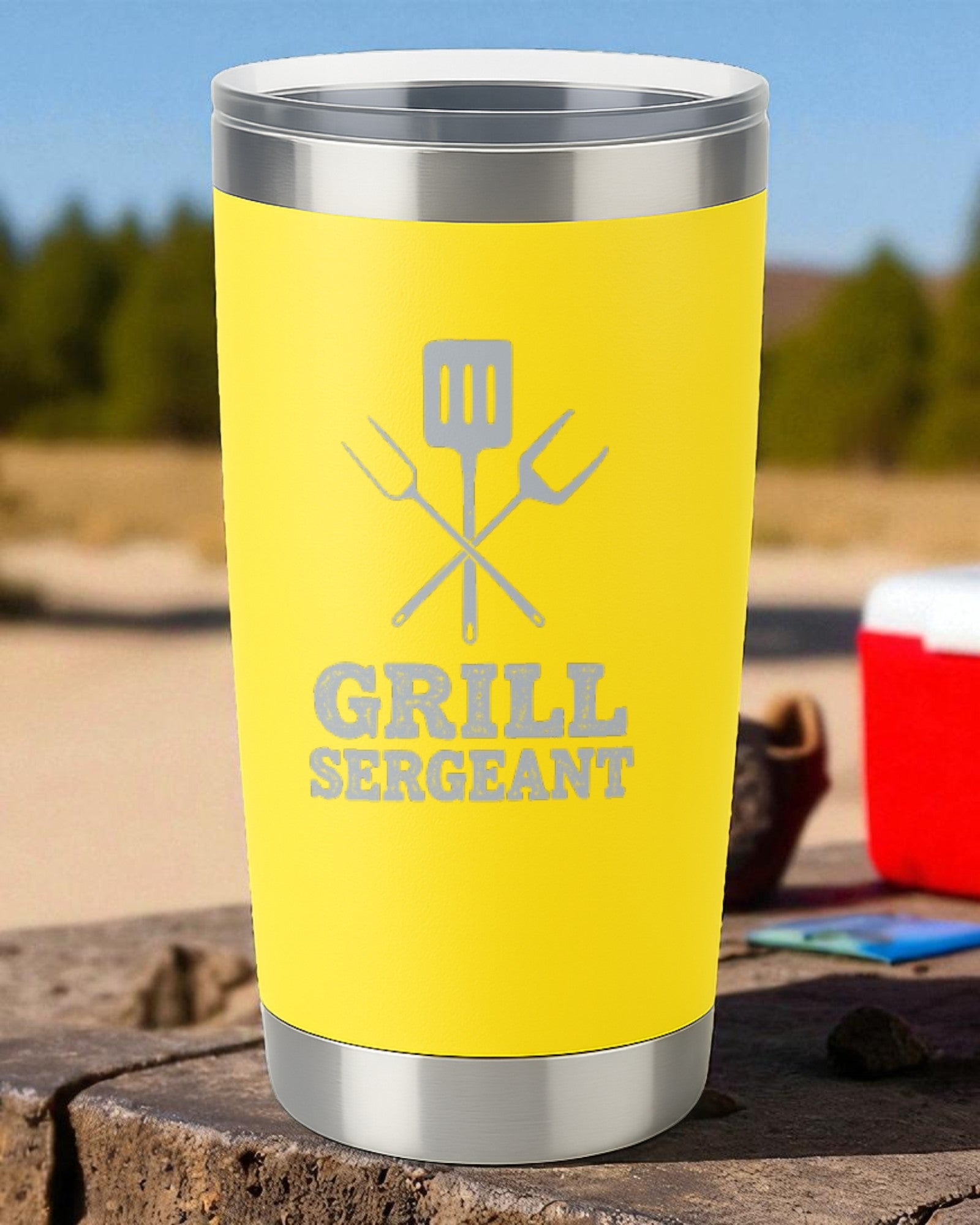 BBQ Tumbler – "Grill Sergeant" Ctrl-Alt-Engrave