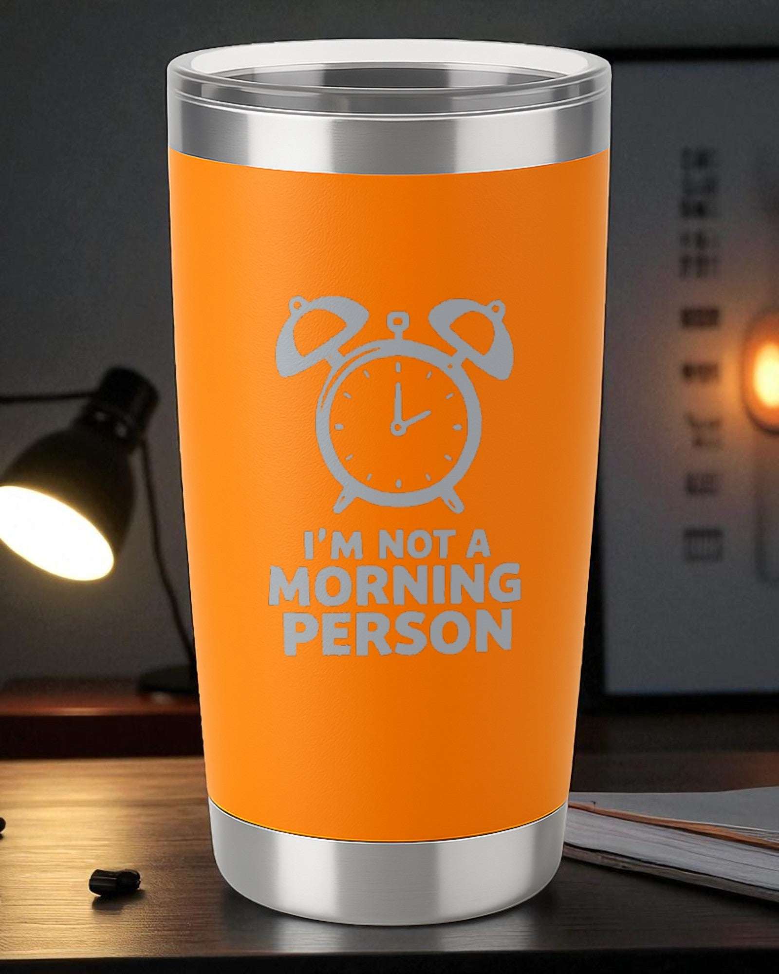 I’m Not a Morning Person – Relatable Tumbler Ctrl-Alt-Engrave
