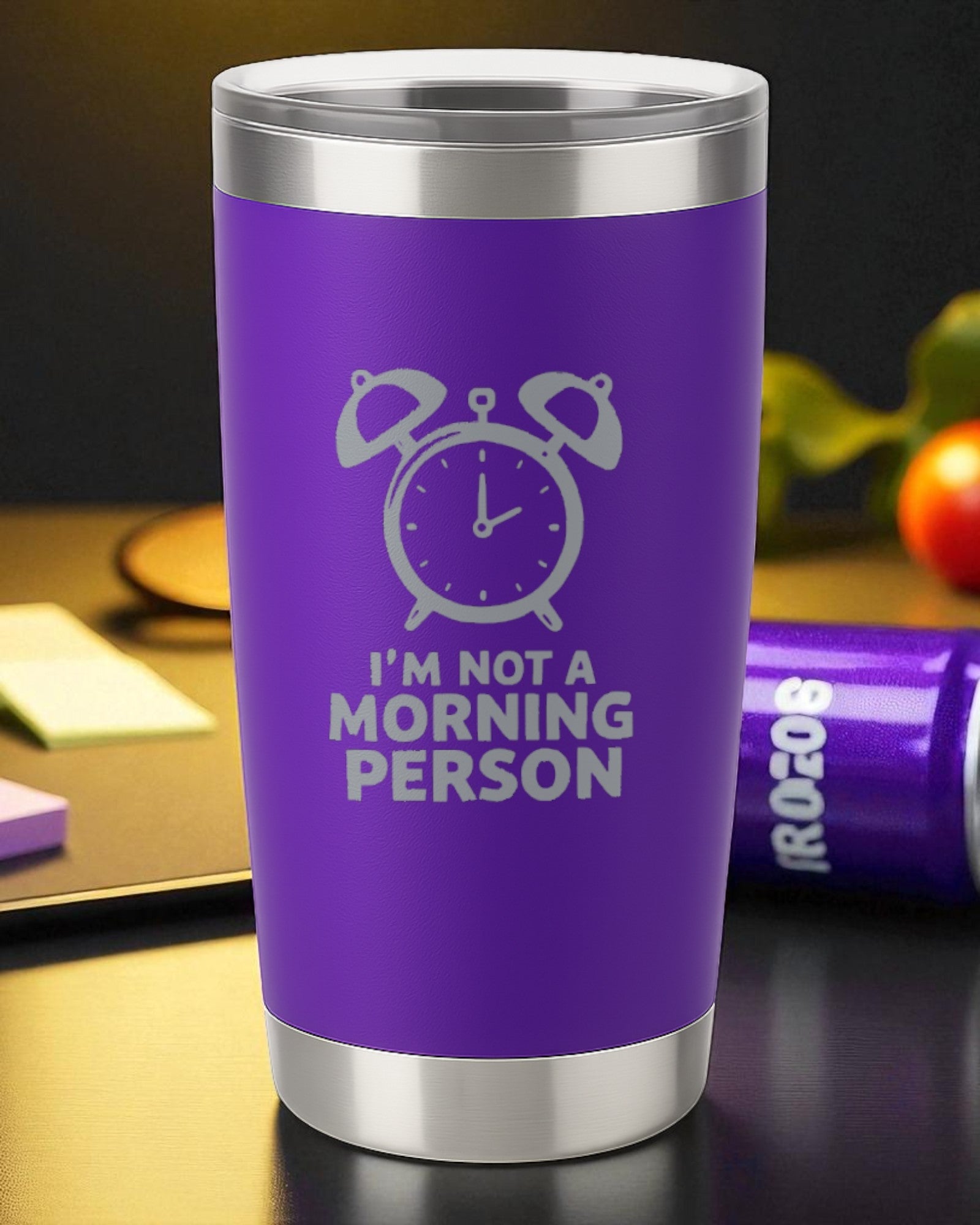 I’m Not a Morning Person – Relatable Tumbler Ctrl-Alt-Engrave