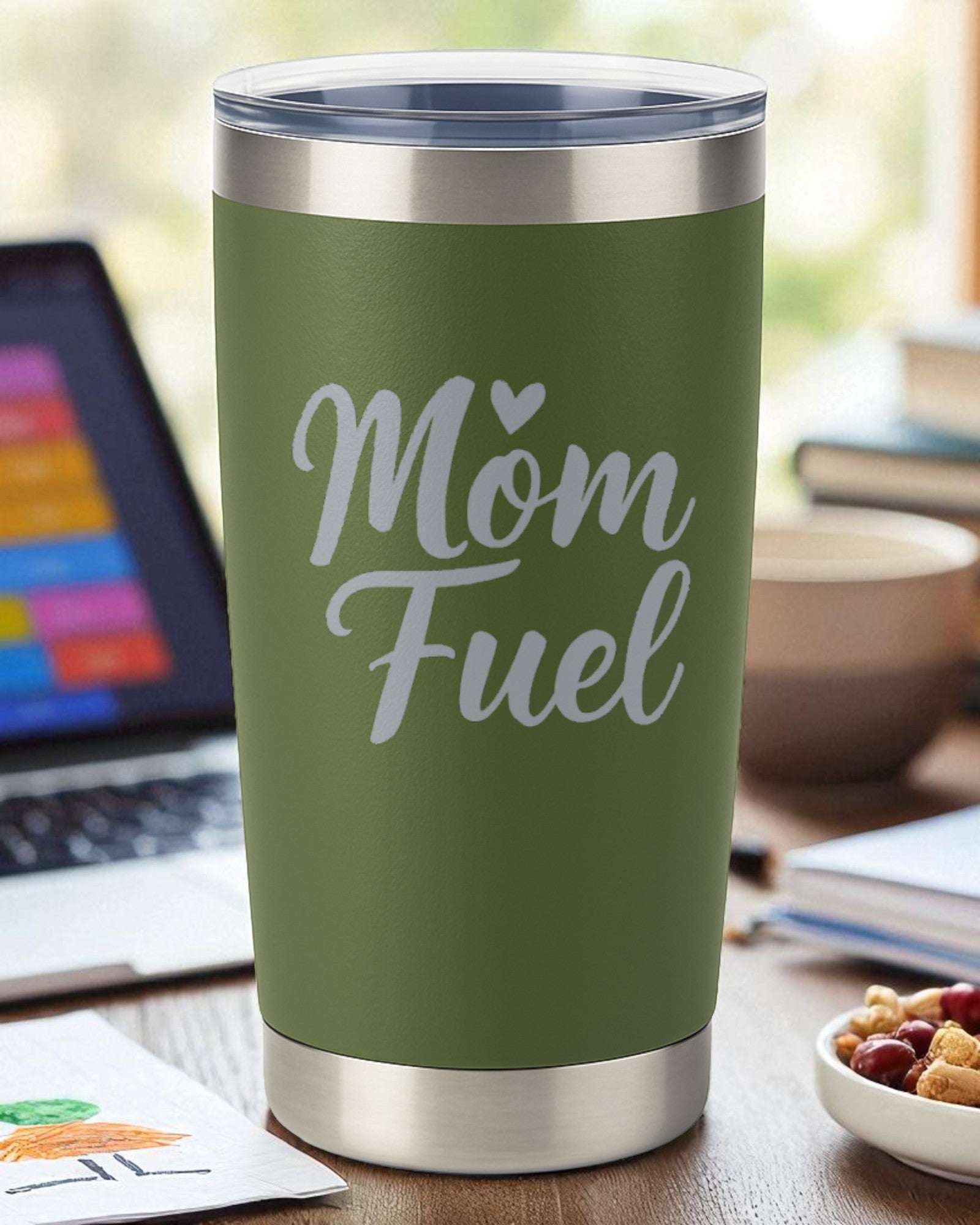 Mom Fuel – Coffee Tumbler for Moms Ctrl-Alt-Engrave