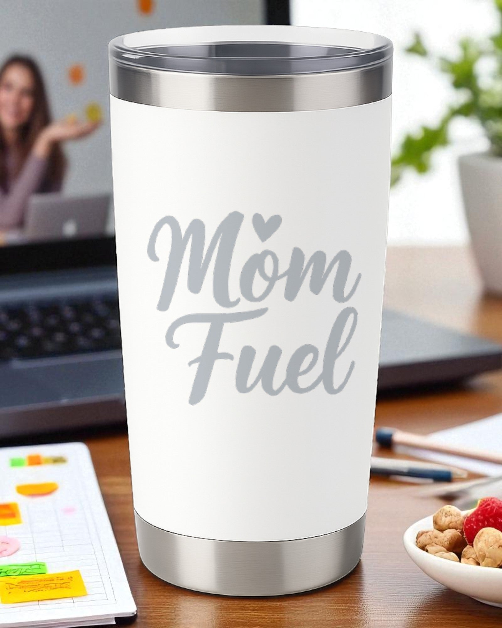 Mom Fuel – Coffee Tumbler for Moms Ctrl-Alt-Engrave