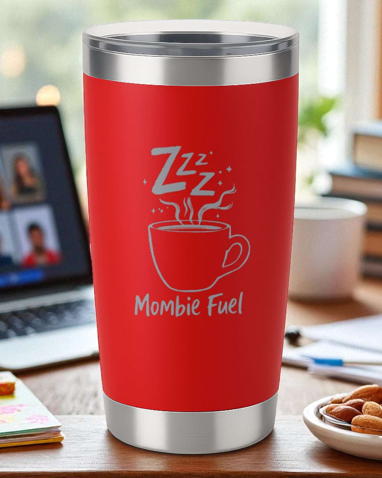 Mombie Fuel – Mom Life Engraved Tumbler Ctrl-Alt-Engrave
