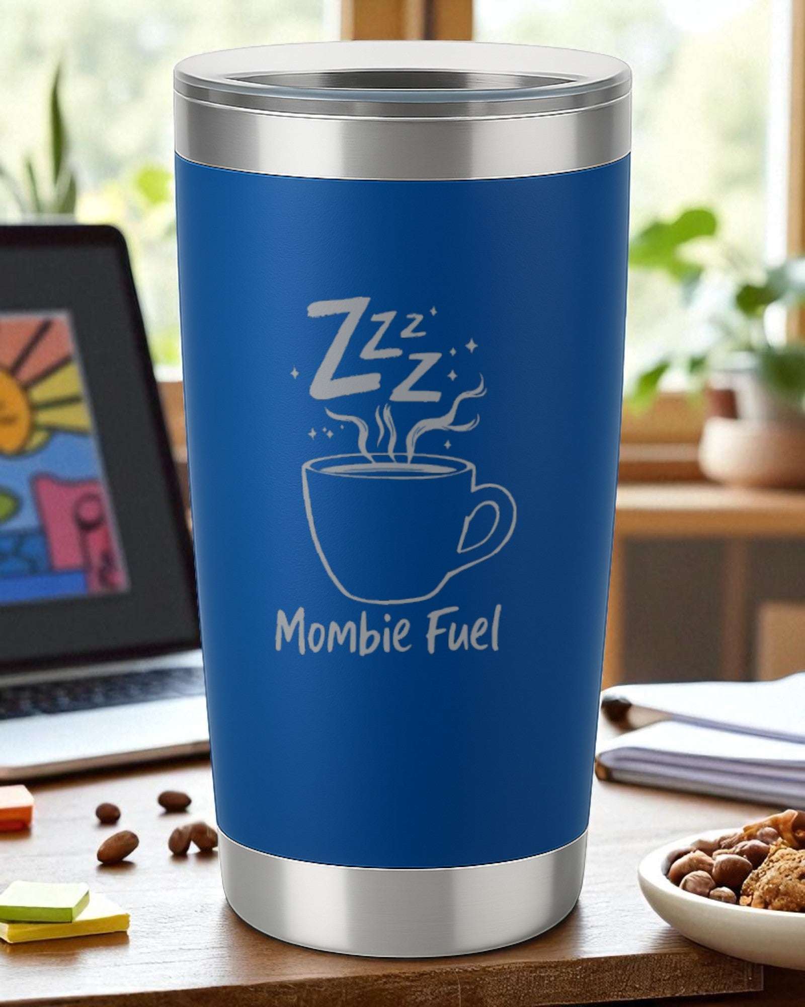 Mombie Fuel – Mom Life Engraved Tumbler Ctrl-Alt-Engrave