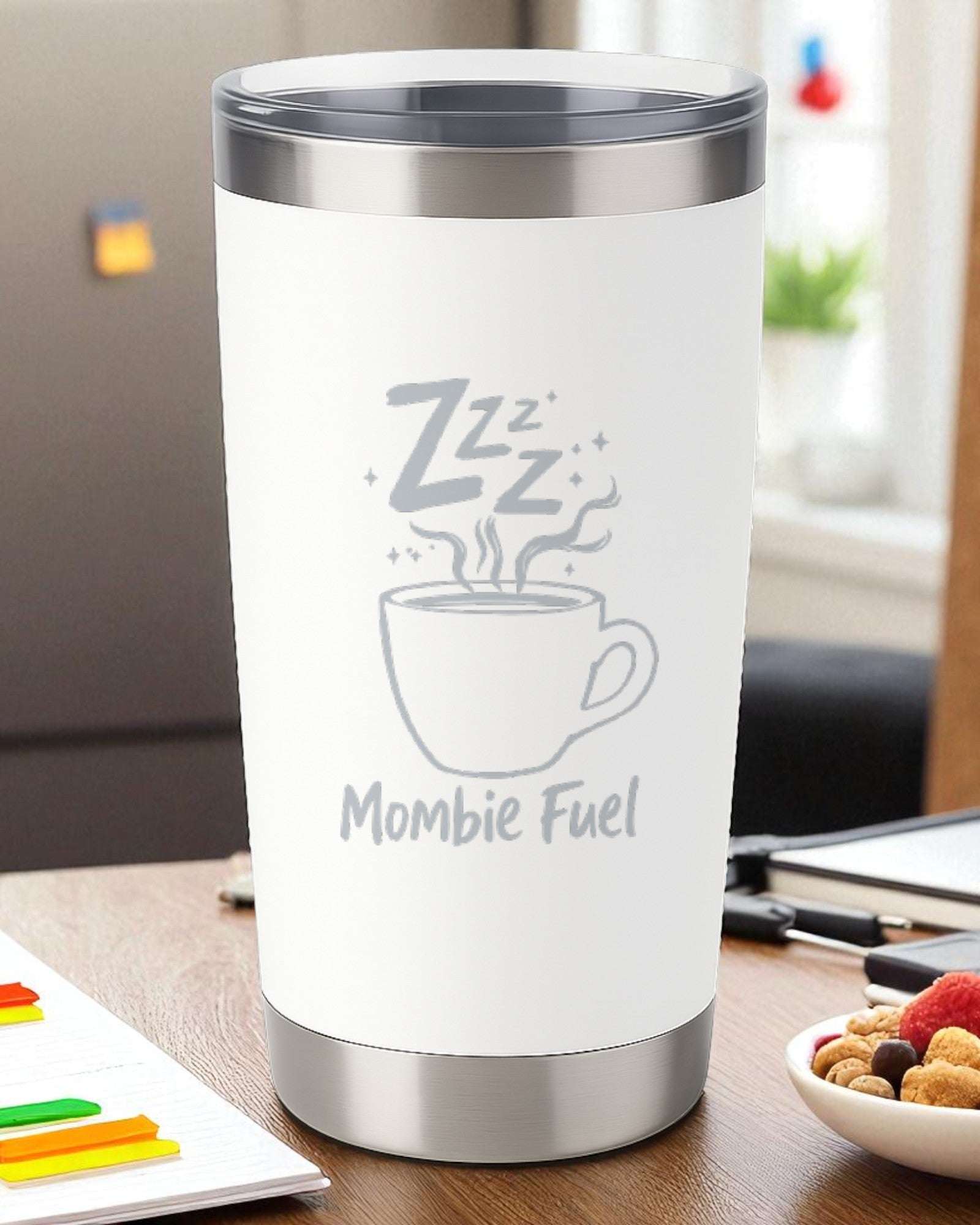 Mombie Fuel – Mom Life Engraved Tumbler Ctrl-Alt-Engrave