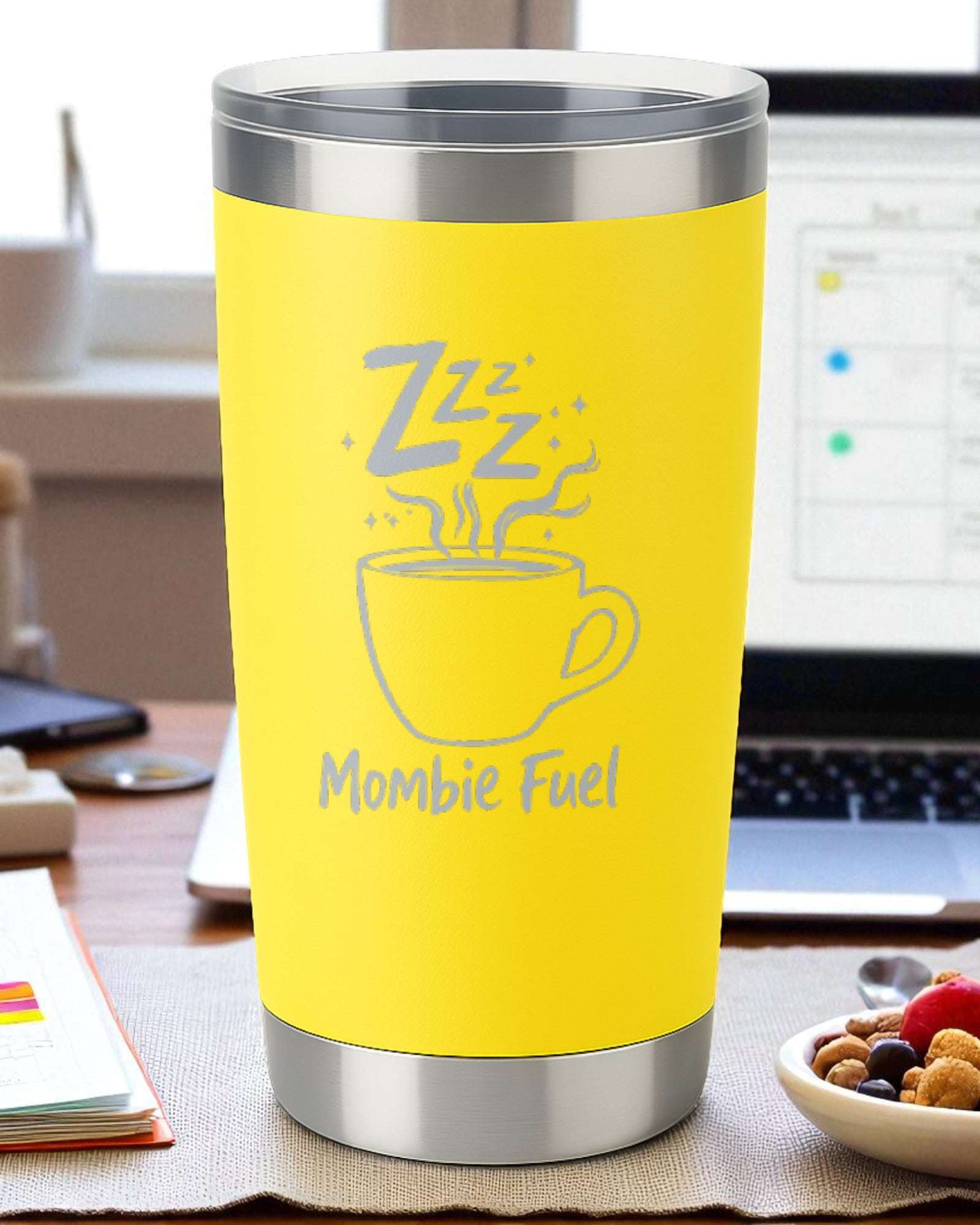 Mombie Fuel – Mom Life Engraved Tumbler Ctrl-Alt-Engrave