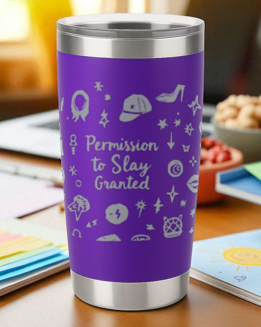 Permission to Slay Granted – Confidence Tumbler Ctrl-Alt-Engrave