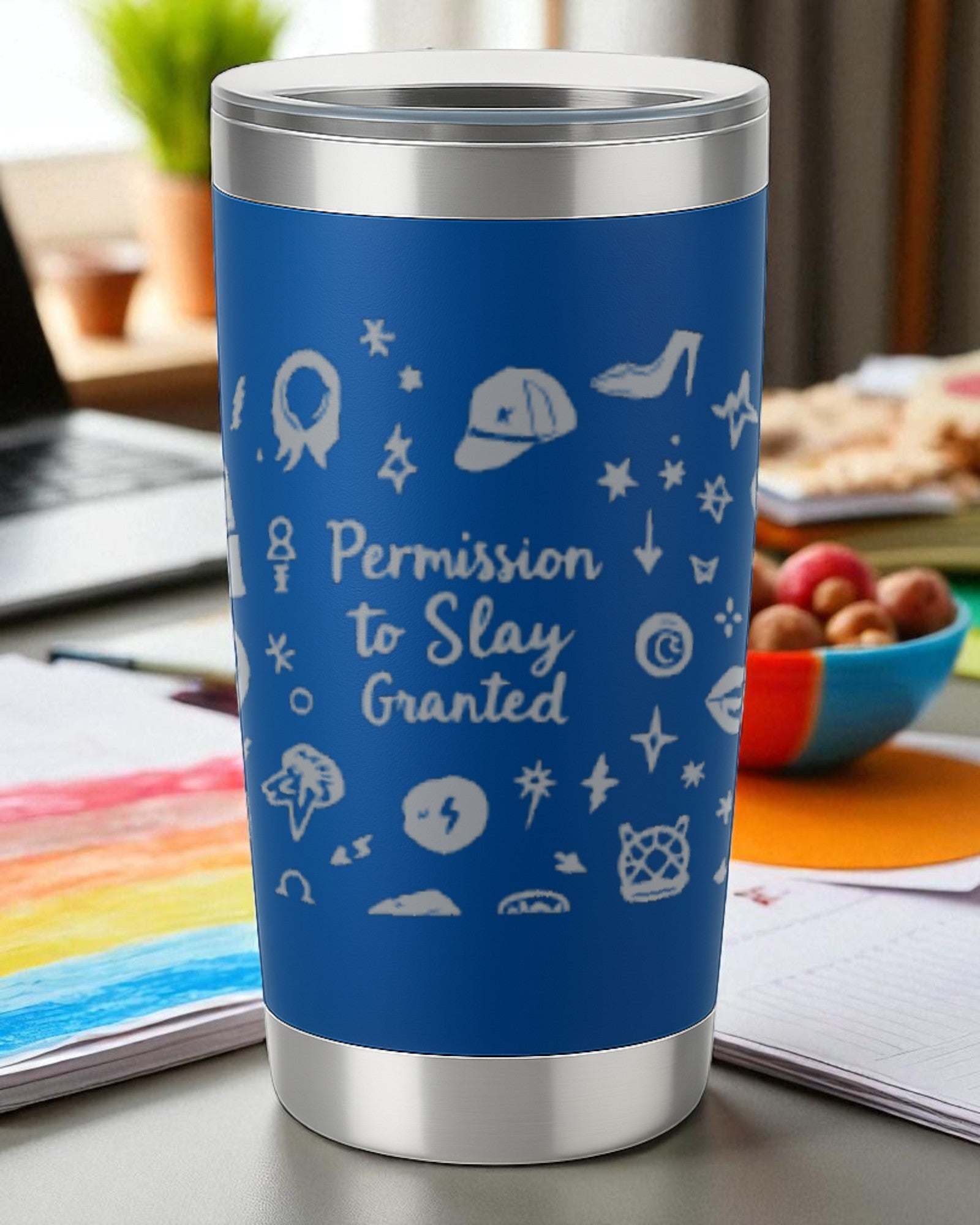 Permission to Slay Granted – Confidence Tumbler Ctrl-Alt-Engrave