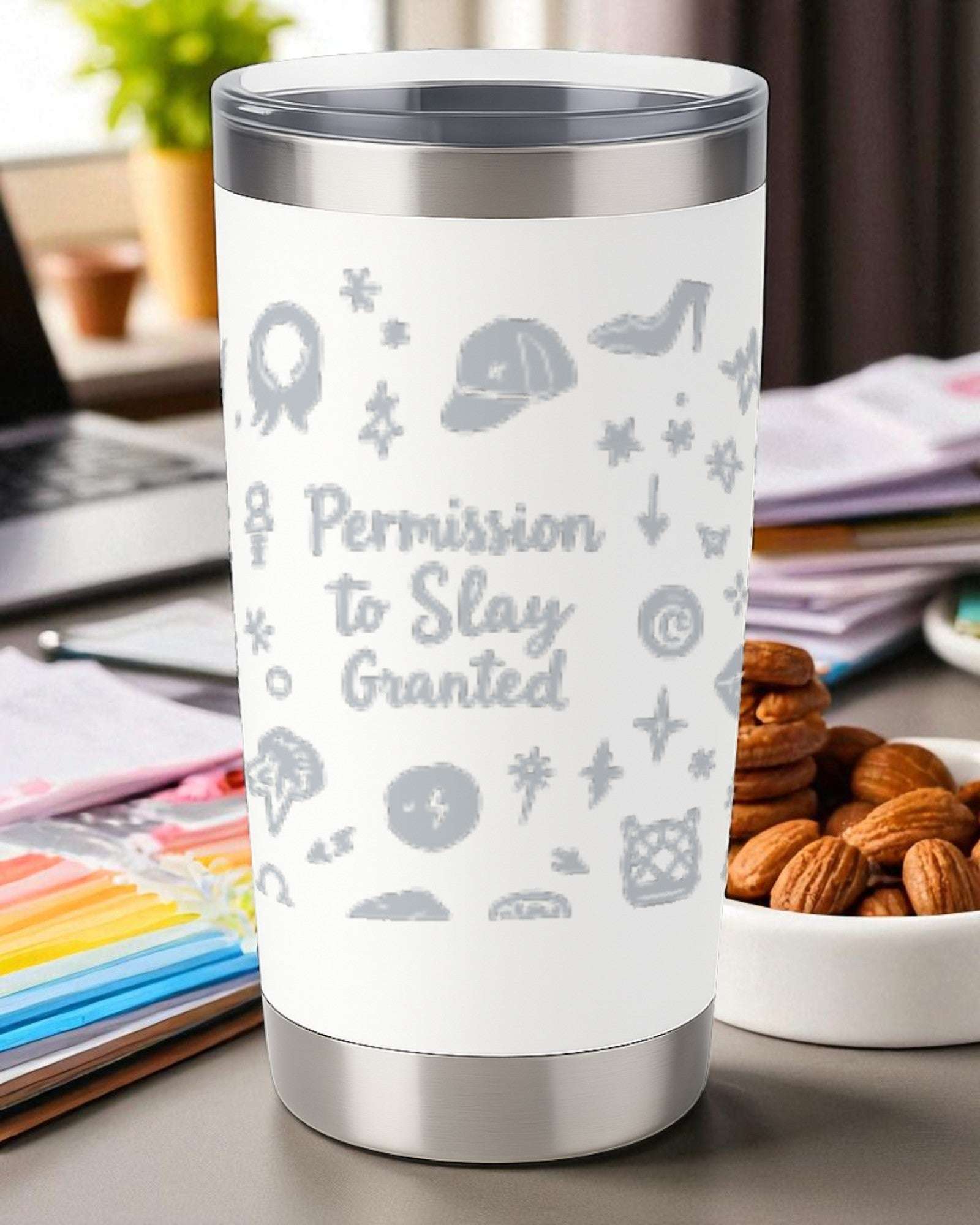 Permission to Slay Granted – Confidence Tumbler Ctrl-Alt-Engrave
