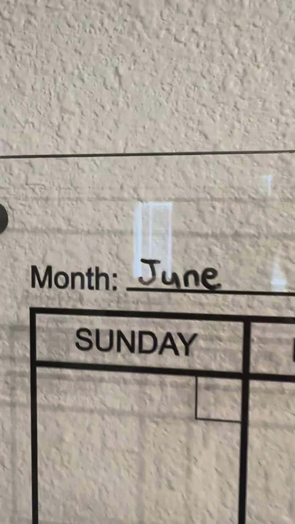 Personalized Acrylic Family Calendar | Custom Wet-Erase Wall Command Center