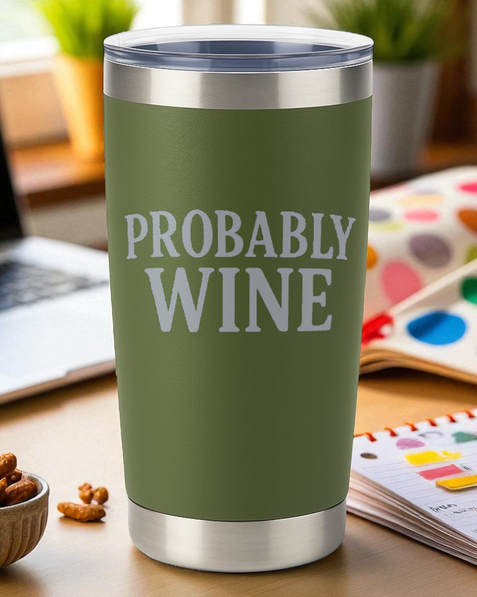 Probably Wine – Sassy Wine Lover Tumbler Ctrl-Alt-Engrave
