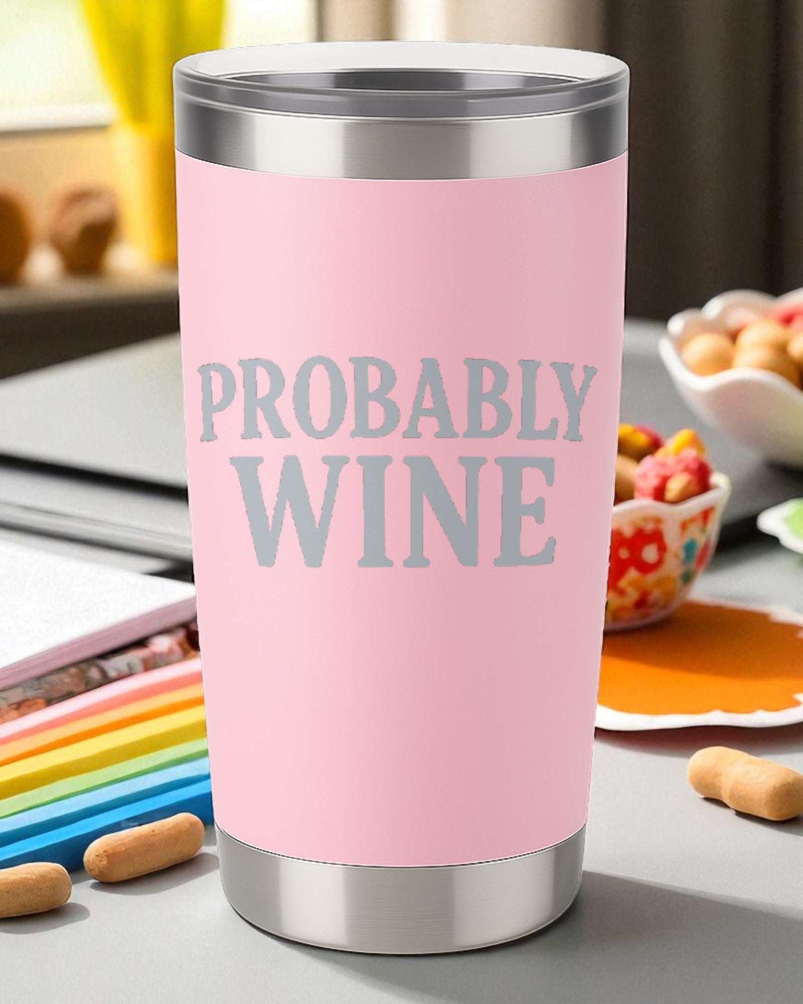 Probably Wine – Sassy Wine Lover Tumbler Ctrl-Alt-Engrave