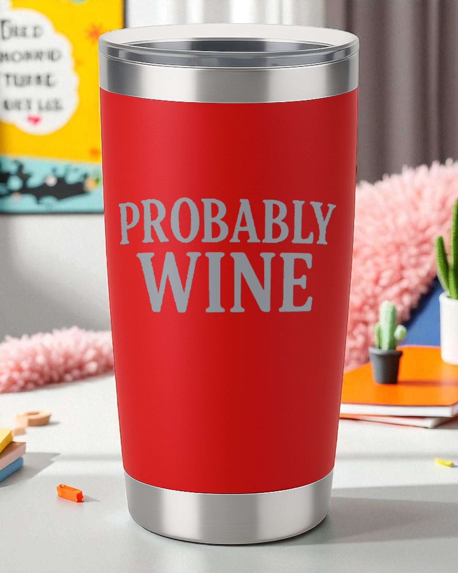 Probably Wine – Sassy Wine Lover Tumbler Ctrl-Alt-Engrave