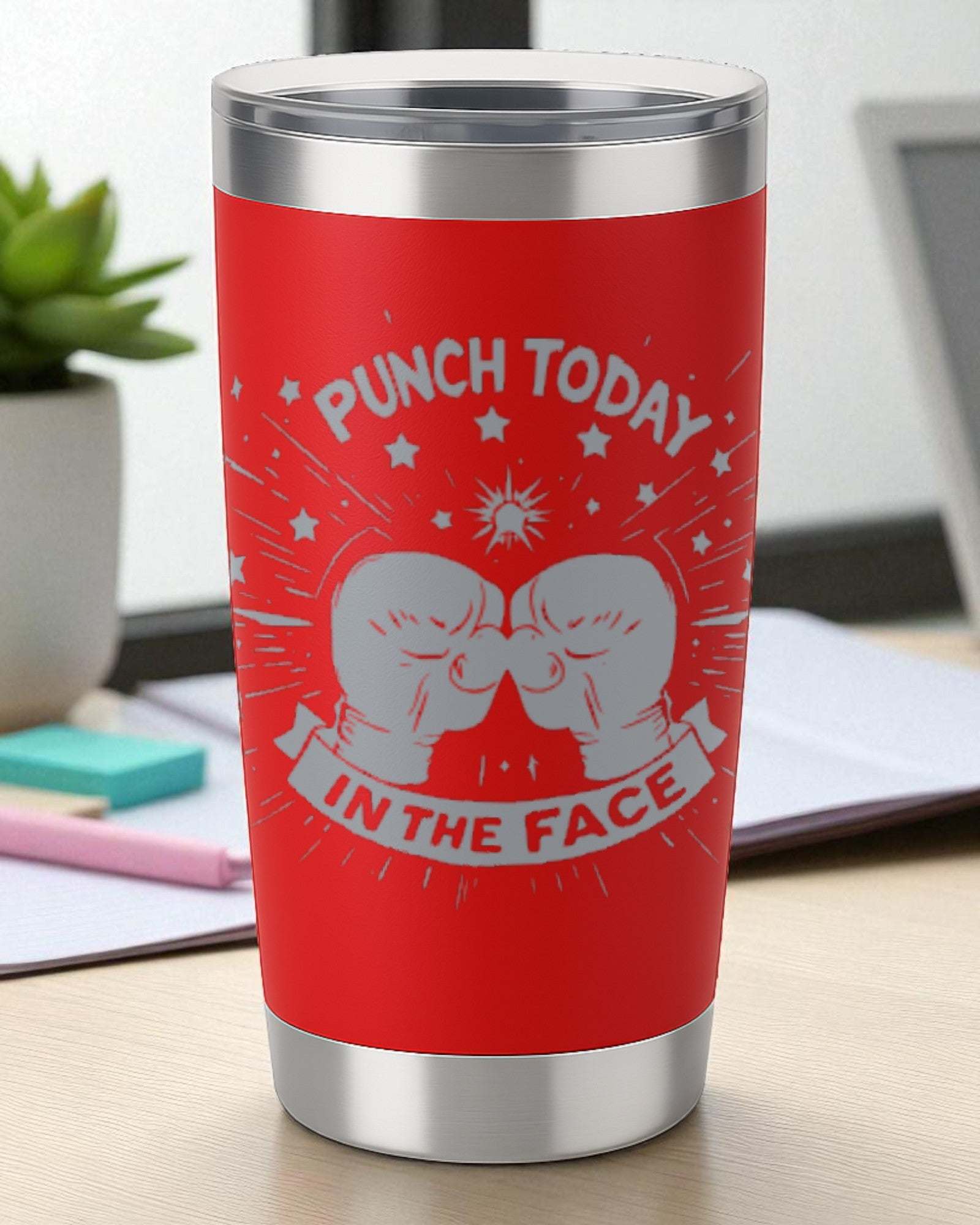 Punch Today in the Face – Kickstart Tumbler Ctrl-Alt-Engrave